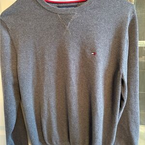 Tommy Hilfiger Men's Charcoal Crewneck Sweater